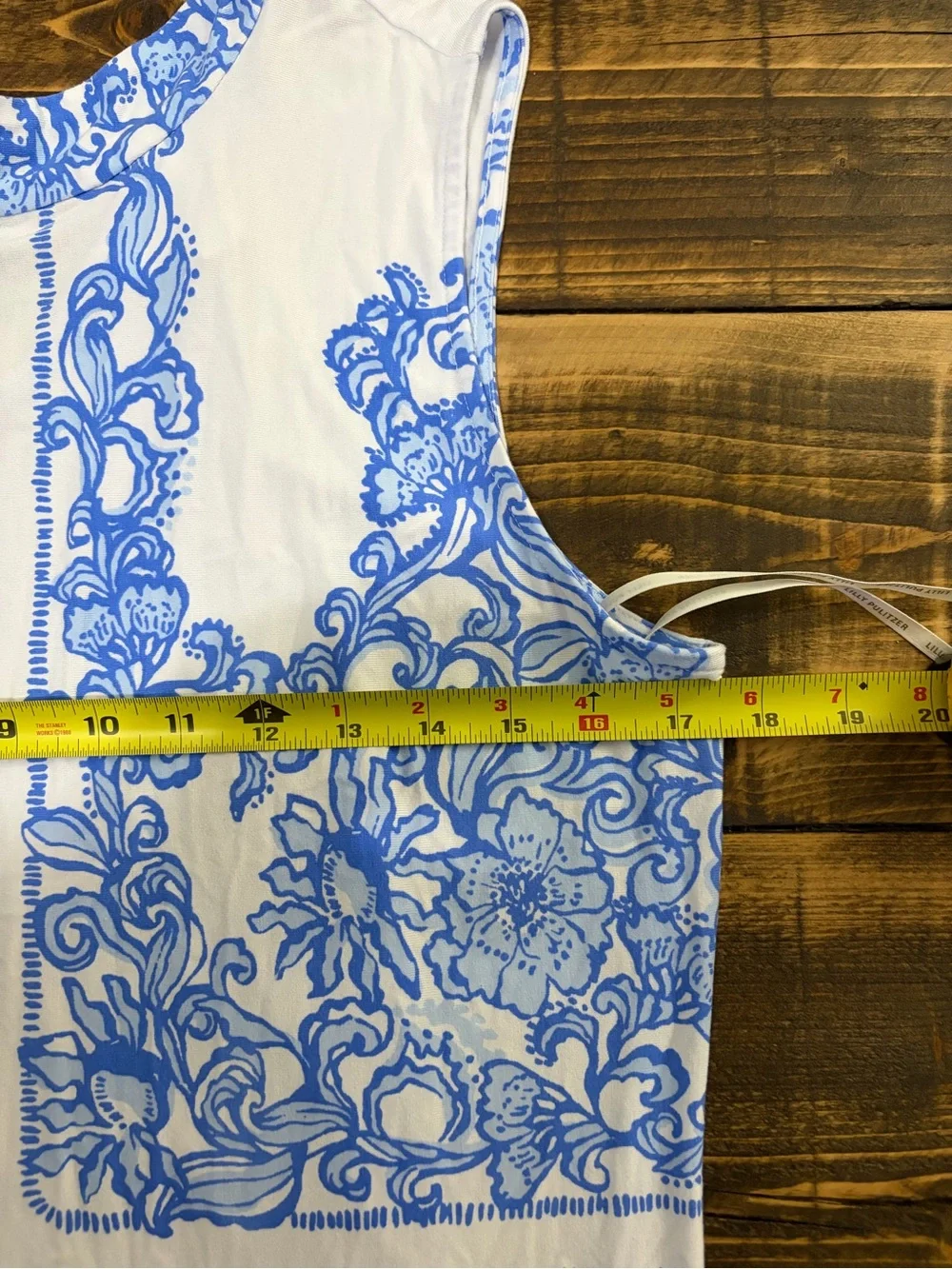NWOT Lilly Pulitzer Wellington Maxi Dress Large Blue White Floral Resort Midi - Picture 7 of 8